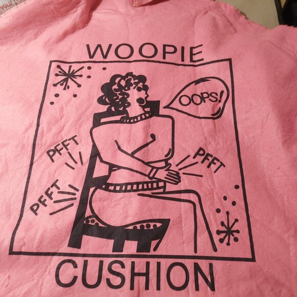 Costume Woopie Cushion Pink Adult Unisex Hoodie Novelty Gag Gift Pink Halloween - Picture 4 of 9